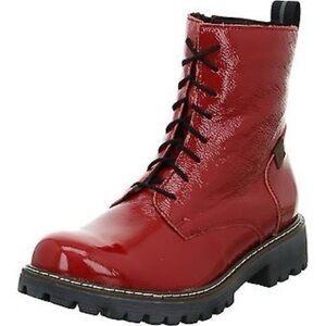Josef Seibel Red Marta Lace-Up Boots Sz-39
